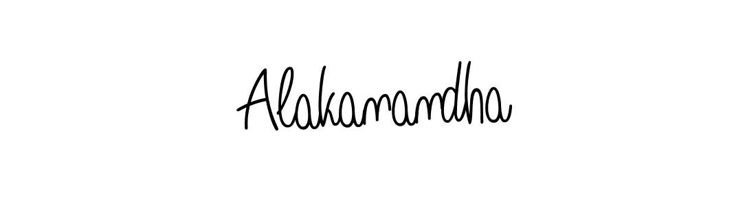 How to make Alakanandha name signature. Use Angelique-Rose-font-FFP style for creating short signs online. This is the latest handwritten sign. Alakanandha signature style 5 images and pictures png