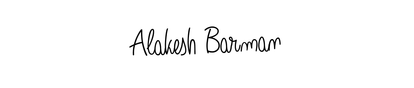 The best way (Angelique-Rose-font-FFP) to make a short signature is to pick only two or three words in your name. The name Alakesh Barman include a total of six letters. For converting this name. Alakesh Barman signature style 5 images and pictures png