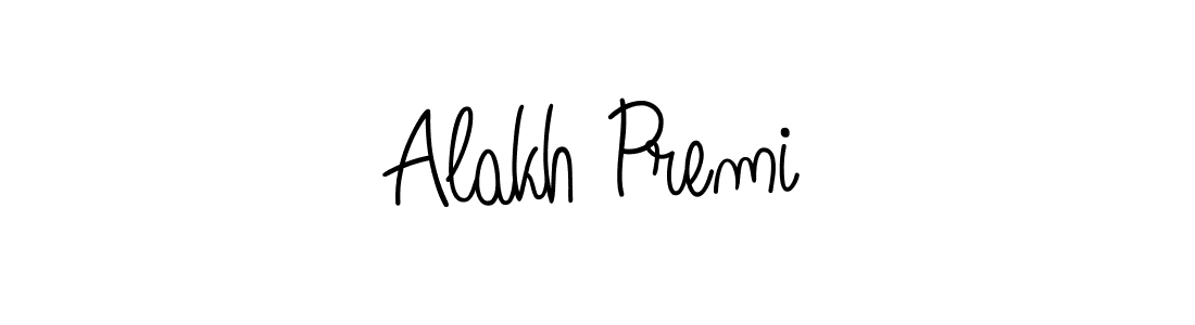 Alakh Premi stylish signature style. Best Handwritten Sign (Angelique-Rose-font-FFP) for my name. Handwritten Signature Collection Ideas for my name Alakh Premi. Alakh Premi signature style 5 images and pictures png
