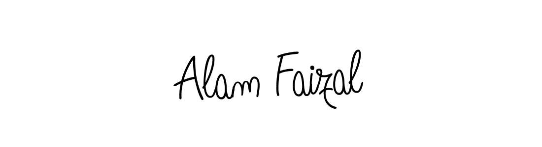 How to make Alam Faizal signature? Angelique-Rose-font-FFP is a professional autograph style. Create handwritten signature for Alam Faizal name. Alam Faizal signature style 5 images and pictures png