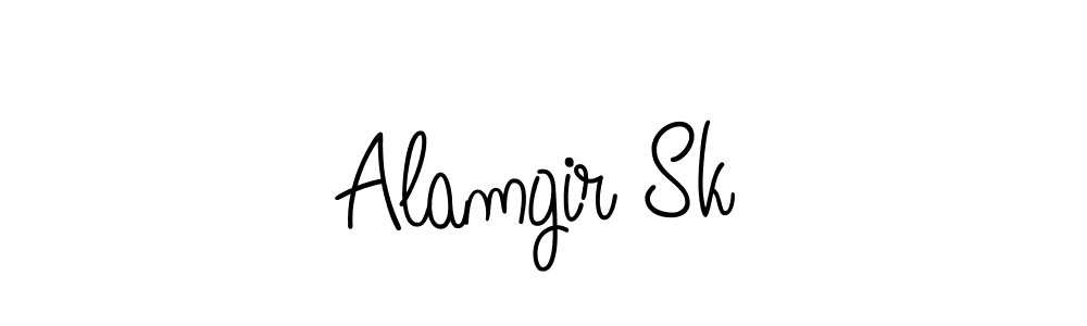 Design your own signature with our free online signature maker. With this signature software, you can create a handwritten (Angelique-Rose-font-FFP) signature for name Alamgir Sk. Alamgir Sk signature style 5 images and pictures png