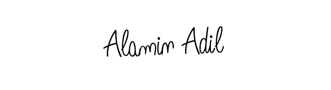 Design your own signature with our free online signature maker. With this signature software, you can create a handwritten (Angelique-Rose-font-FFP) signature for name Alamin Adil. Alamin Adil signature style 5 images and pictures png