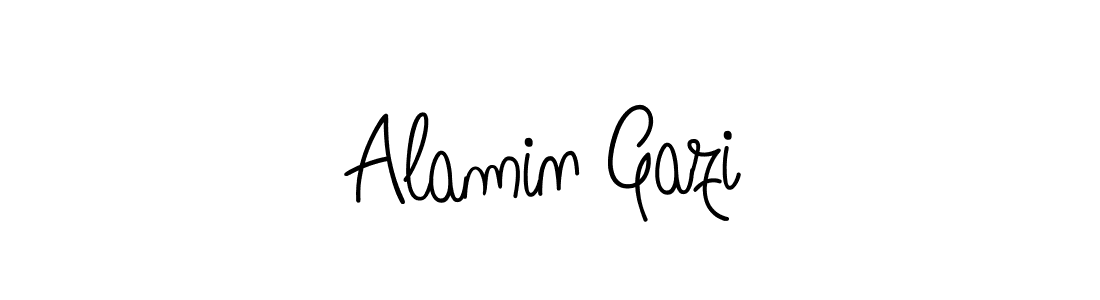 Design your own signature with our free online signature maker. With this signature software, you can create a handwritten (Angelique-Rose-font-FFP) signature for name Alamin Gazi. Alamin Gazi signature style 5 images and pictures png