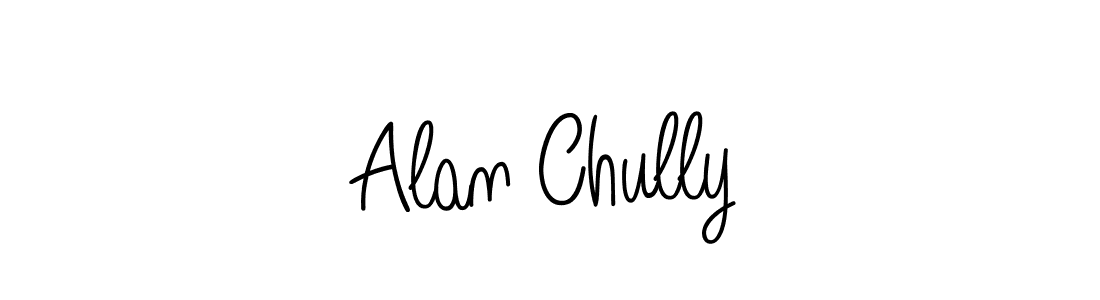 How to make Alan Chully name signature. Use Angelique-Rose-font-FFP style for creating short signs online. This is the latest handwritten sign. Alan Chully signature style 5 images and pictures png