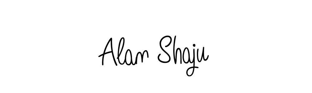 You should practise on your own different ways (Angelique-Rose-font-FFP) to write your name (Alan Shaju) in signature. don't let someone else do it for you. Alan Shaju signature style 5 images and pictures png