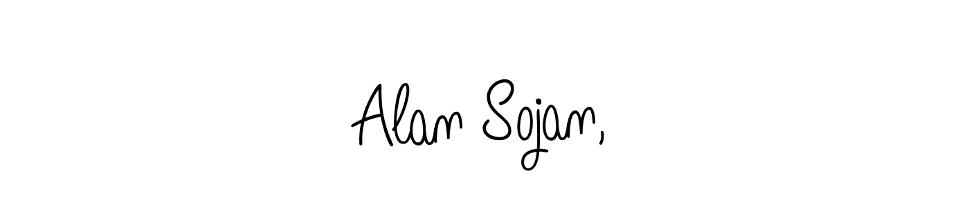 The best way (Angelique-Rose-font-FFP) to make a short signature is to pick only two or three words in your name. The name Alan Sojan,⭐ include a total of six letters. For converting this name. Alan Sojan,⭐ signature style 5 images and pictures png