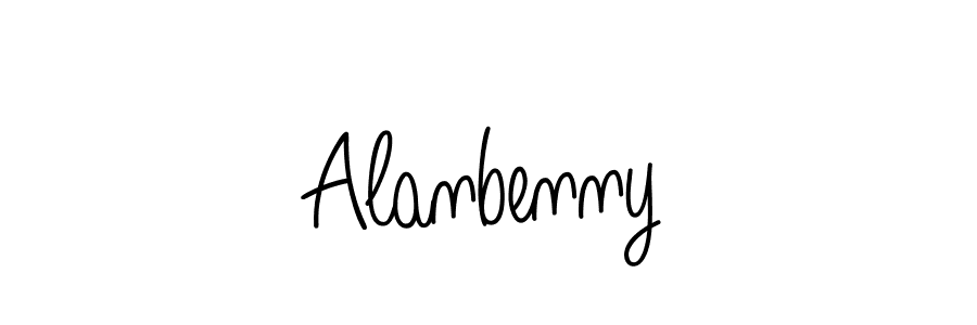 Use a signature maker to create a handwritten signature online. With this signature software, you can design (Angelique-Rose-font-FFP) your own signature for name Alanbenny. Alanbenny signature style 5 images and pictures png