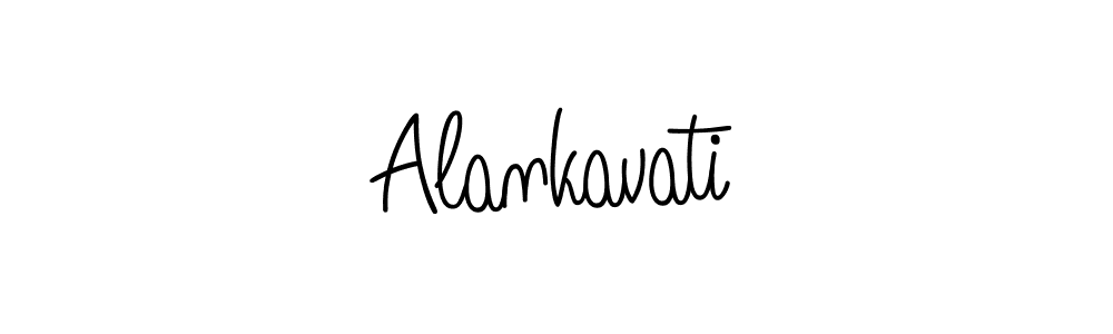 You should practise on your own different ways (Angelique-Rose-font-FFP) to write your name (Alankavati) in signature. don't let someone else do it for you. Alankavati signature style 5 images and pictures png