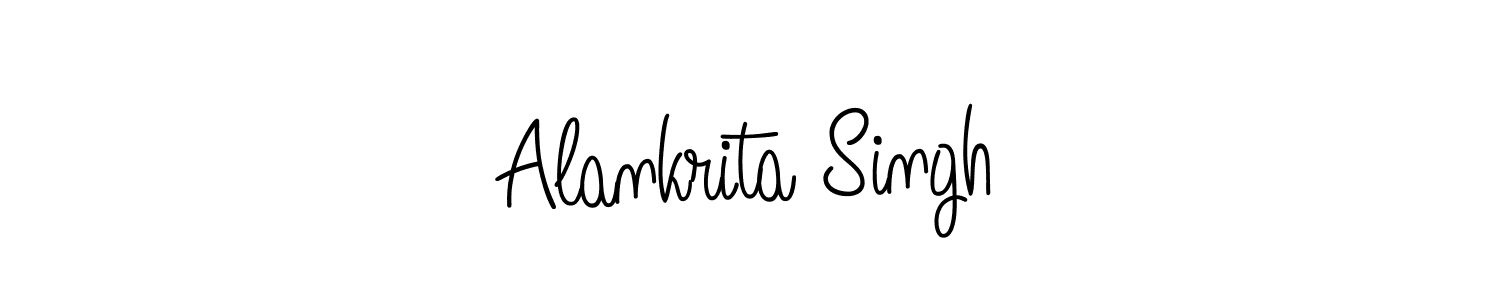 Design your own signature with our free online signature maker. With this signature software, you can create a handwritten (Angelique-Rose-font-FFP) signature for name Alankrita Singh. Alankrita Singh signature style 5 images and pictures png