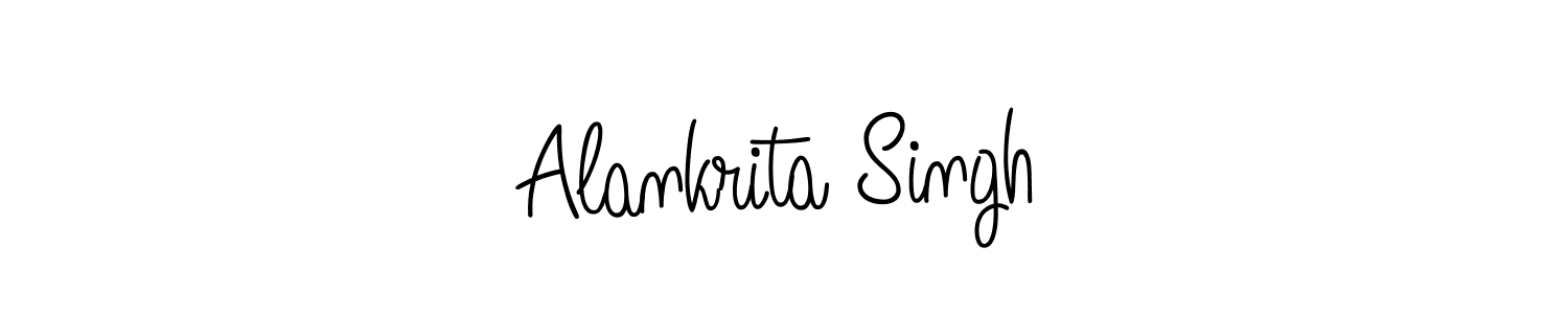 Design your own signature with our free online signature maker. With this signature software, you can create a handwritten (Angelique-Rose-font-FFP) signature for name Alankrita Singh. Alankrita Singh signature style 5 images and pictures png