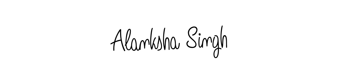 Create a beautiful signature design for name Alanksha Singh. With this signature (Angelique-Rose-font-FFP) fonts, you can make a handwritten signature for free. Alanksha Singh signature style 5 images and pictures png