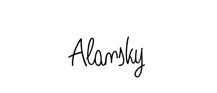 How to make Alansky signature? Angelique-Rose-font-FFP is a professional autograph style. Create handwritten signature for Alansky name. Alansky signature style 5 images and pictures png