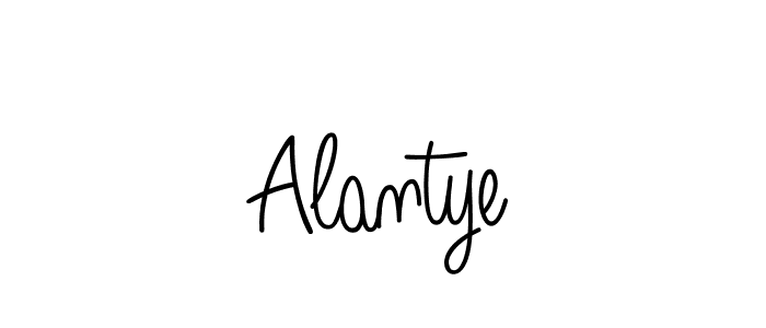 How to make Alantye name signature. Use Angelique-Rose-font-FFP style for creating short signs online. This is the latest handwritten sign. Alantye signature style 5 images and pictures png