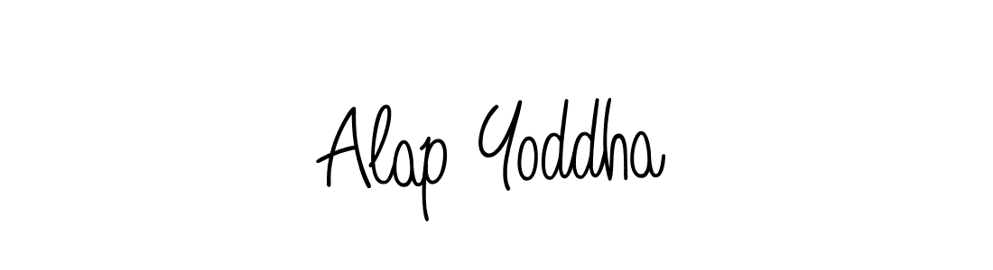The best way (Angelique-Rose-font-FFP) to make a short signature is to pick only two or three words in your name. The name Alap Yoddha include a total of six letters. For converting this name. Alap Yoddha signature style 5 images and pictures png