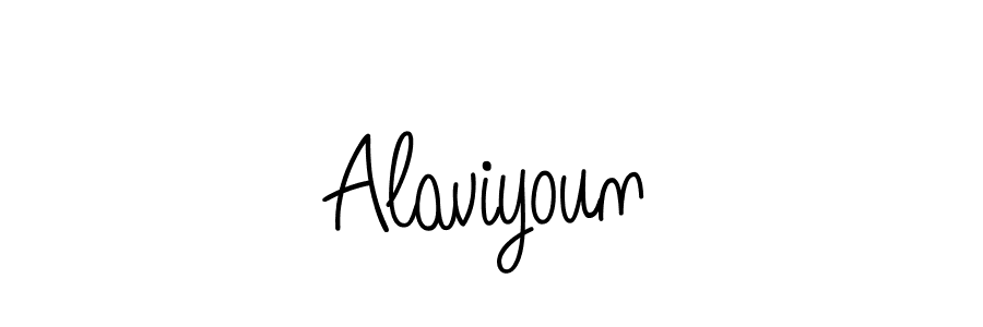 Use a signature maker to create a handwritten signature online. With this signature software, you can design (Angelique-Rose-font-FFP) your own signature for name Alaviyoun. Alaviyoun signature style 5 images and pictures png