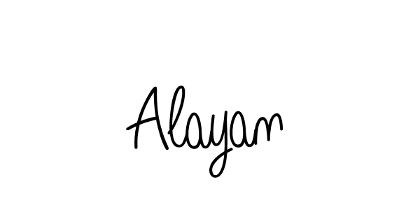 Use a signature maker to create a handwritten signature online. With this signature software, you can design (Angelique-Rose-font-FFP) your own signature for name Alayan. Alayan signature style 5 images and pictures png