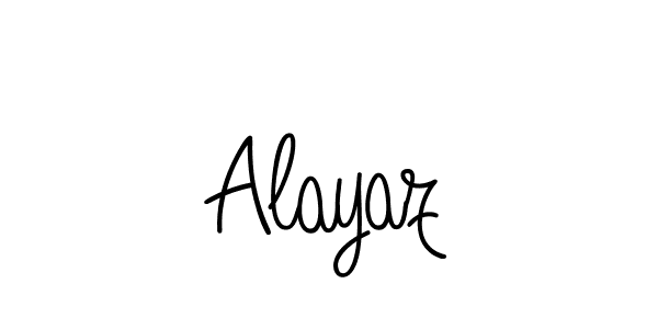 You should practise on your own different ways (Angelique-Rose-font-FFP) to write your name (Alayaz) in signature. don't let someone else do it for you. Alayaz signature style 5 images and pictures png
