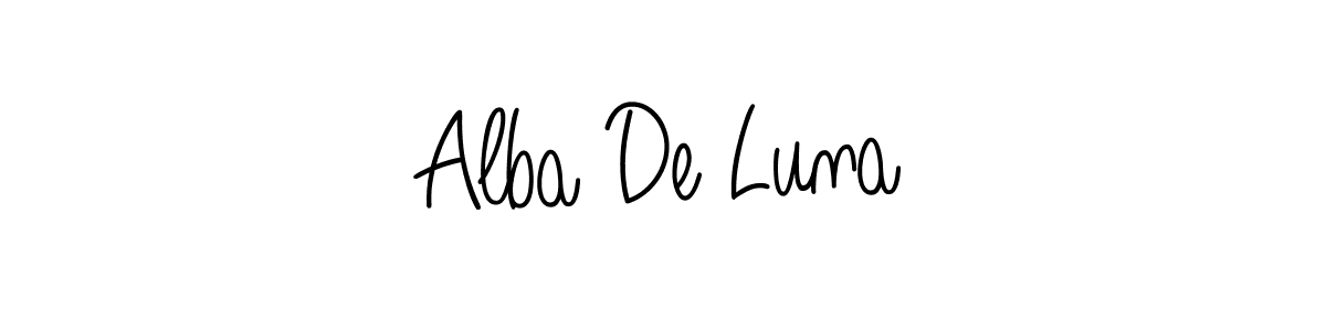 Here are the top 10 professional signature styles for the name Alba De Luna. These are the best autograph styles you can use for your name. Alba De Luna signature style 5 images and pictures png