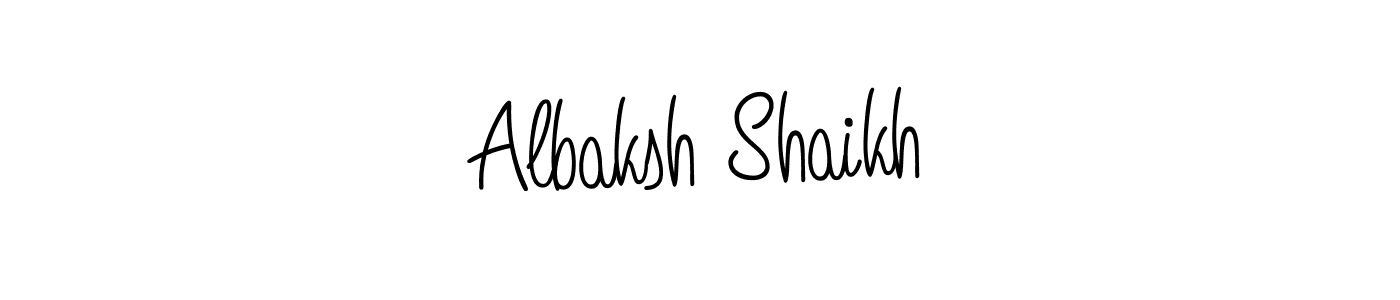Here are the top 10 professional signature styles for the name Albaksh Shaikh. These are the best autograph styles you can use for your name. Albaksh Shaikh signature style 5 images and pictures png