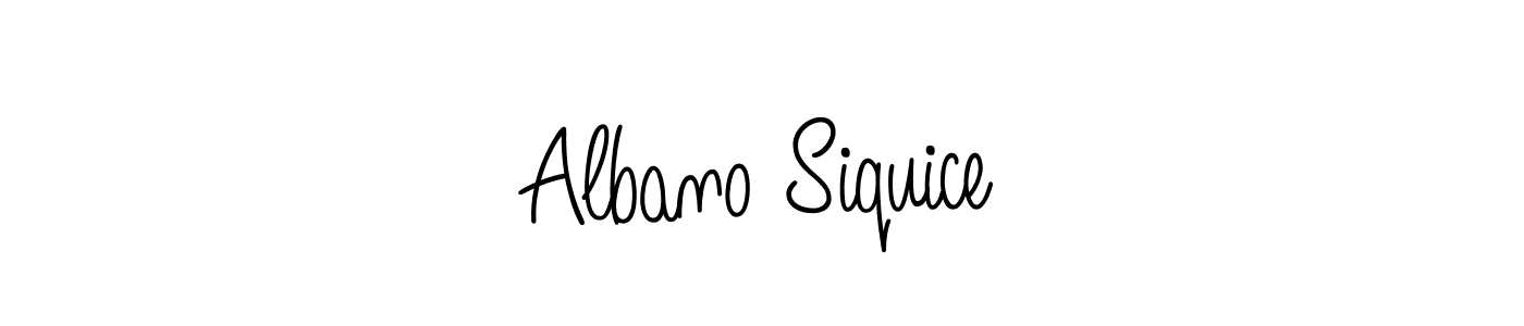Angelique-Rose-font-FFP is a professional signature style that is perfect for those who want to add a touch of class to their signature. It is also a great choice for those who want to make their signature more unique. Get Albano Siquice name to fancy signature for free. Albano Siquice signature style 5 images and pictures png
