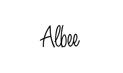 How to make Albee name signature. Use Angelique-Rose-font-FFP style for creating short signs online. This is the latest handwritten sign. Albee signature style 5 images and pictures png