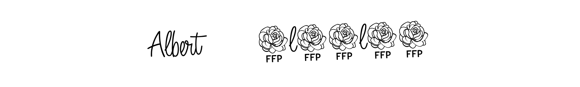 You should practise on your own different ways (Angelique-Rose-font-FFP) to write your name (Albert       4l12l24) in signature. don't let someone else do it for you. Albert       4l12l24 signature style 5 images and pictures png