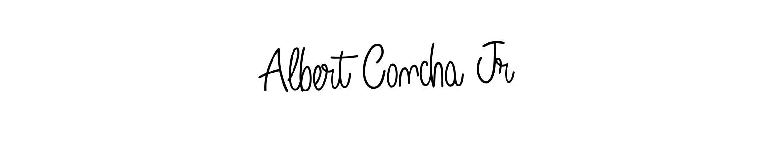 How to Draw Albert Concha Jr signature style? Angelique-Rose-font-FFP is a latest design signature styles for name Albert Concha Jr. Albert Concha Jr signature style 5 images and pictures png