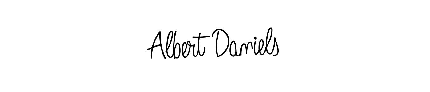 Create a beautiful signature design for name Albert Daniels. With this signature (Angelique-Rose-font-FFP) fonts, you can make a handwritten signature for free. Albert Daniels signature style 5 images and pictures png