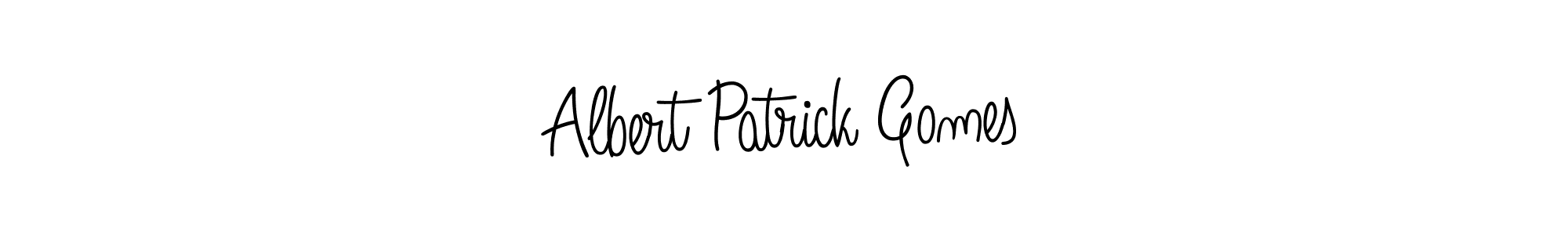 Albert Patrick Gomes stylish signature style. Best Handwritten Sign (Angelique-Rose-font-FFP) for my name. Handwritten Signature Collection Ideas for my name Albert Patrick Gomes. Albert Patrick Gomes signature style 5 images and pictures png