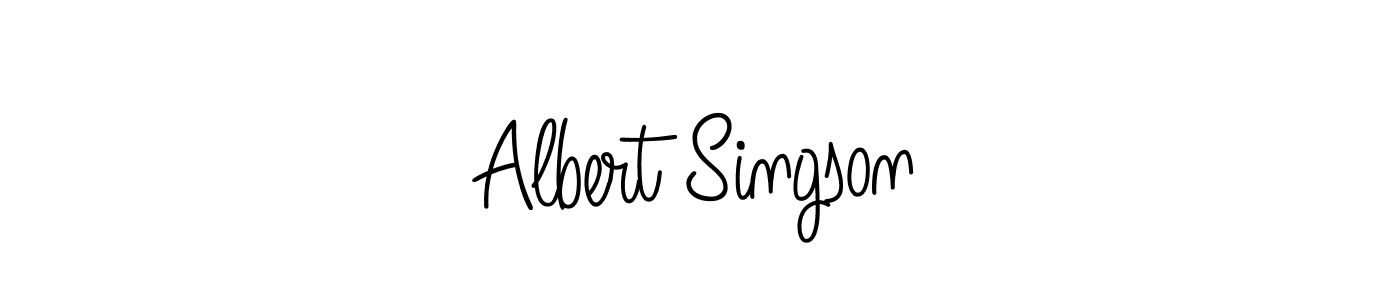 Design your own signature with our free online signature maker. With this signature software, you can create a handwritten (Angelique-Rose-font-FFP) signature for name Albert Singson. Albert Singson signature style 5 images and pictures png