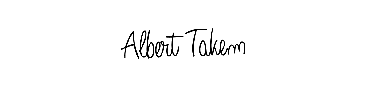 Design your own signature with our free online signature maker. With this signature software, you can create a handwritten (Angelique-Rose-font-FFP) signature for name Albert Takem. Albert Takem signature style 5 images and pictures png