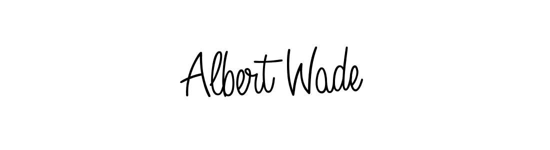 Use a signature maker to create a handwritten signature online. With this signature software, you can design (Angelique-Rose-font-FFP) your own signature for name Albert Wade. Albert Wade signature style 5 images and pictures png