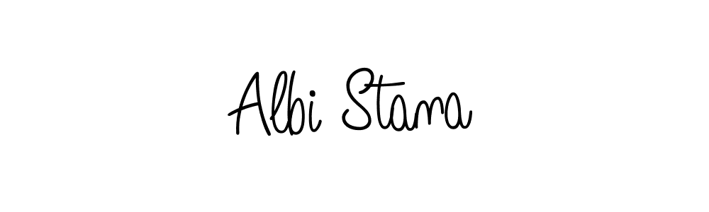 How to make Albi Stana signature? Angelique-Rose-font-FFP is a professional autograph style. Create handwritten signature for Albi Stana name. Albi Stana signature style 5 images and pictures png