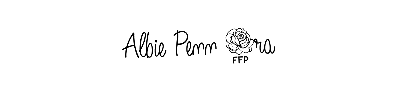 How to make Albie Penn 7ra signature? Angelique-Rose-font-FFP is a professional autograph style. Create handwritten signature for Albie Penn 7ra name. Albie Penn 7ra signature style 5 images and pictures png