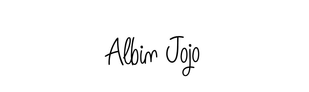 You should practise on your own different ways (Angelique-Rose-font-FFP) to write your name (Albin Jojo) in signature. don't let someone else do it for you. Albin Jojo signature style 5 images and pictures png