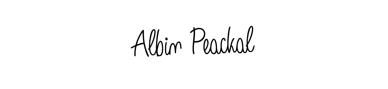 How to make Albin Peackal signature? Angelique-Rose-font-FFP is a professional autograph style. Create handwritten signature for Albin Peackal name. Albin Peackal signature style 5 images and pictures png