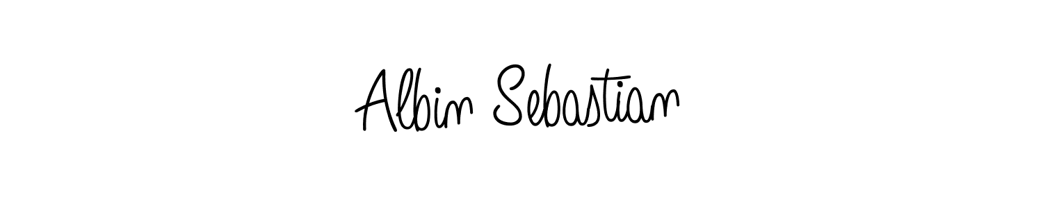 How to make Albin Sebastian name signature. Use Angelique-Rose-font-FFP style for creating short signs online. This is the latest handwritten sign. Albin Sebastian signature style 5 images and pictures png