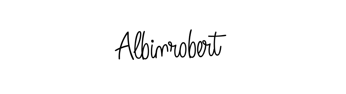 Use a signature maker to create a handwritten signature online. With this signature software, you can design (Angelique-Rose-font-FFP) your own signature for name Albinrobert. Albinrobert signature style 5 images and pictures png