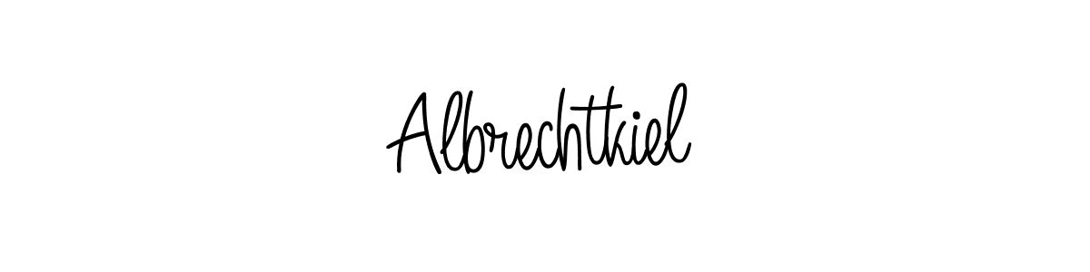 Create a beautiful signature design for name Albrechtkiel. With this signature (Angelique-Rose-font-FFP) fonts, you can make a handwritten signature for free. Albrechtkiel signature style 5 images and pictures png