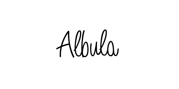 The best way (Angelique-Rose-font-FFP) to make a short signature is to pick only two or three words in your name. The name Albula include a total of six letters. For converting this name. Albula signature style 5 images and pictures png