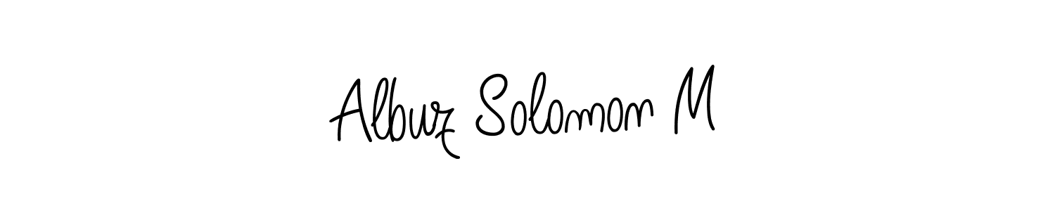 Angelique-Rose-font-FFP is a professional signature style that is perfect for those who want to add a touch of class to their signature. It is also a great choice for those who want to make their signature more unique. Get Albuz Solomon M name to fancy signature for free. Albuz Solomon M signature style 5 images and pictures png