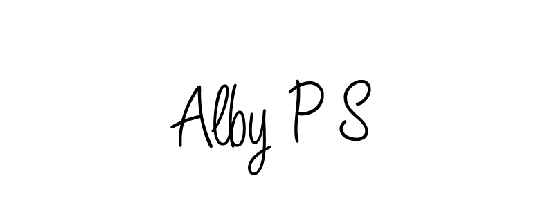 It looks lik you need a new signature style for name Alby P S. Design unique handwritten (Angelique-Rose-font-FFP) signature with our free signature maker in just a few clicks. Alby P S signature style 5 images and pictures png