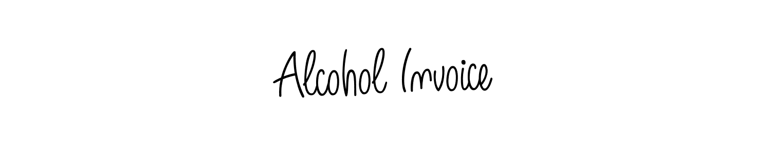 You should practise on your own different ways (Angelique-Rose-font-FFP) to write your name (Alcohol Invoice) in signature. don't let someone else do it for you. Alcohol Invoice signature style 5 images and pictures png