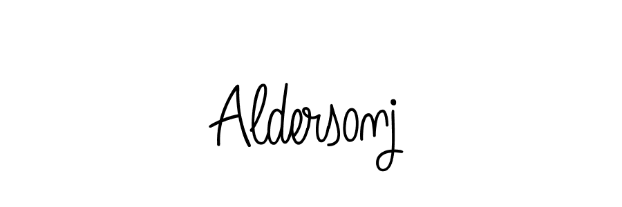 You can use this online signature creator to create a handwritten signature for the name Aldersonj. This is the best online autograph maker. Aldersonj signature style 5 images and pictures png