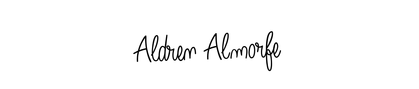 Aldren Almorfe stylish signature style. Best Handwritten Sign (Angelique-Rose-font-FFP) for my name. Handwritten Signature Collection Ideas for my name Aldren Almorfe. Aldren Almorfe signature style 5 images and pictures png