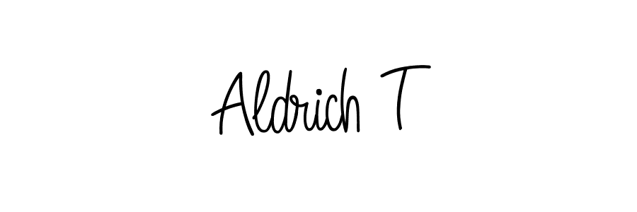 This is the best signature style for the Aldrich T name. Also you like these signature font (Angelique-Rose-font-FFP). Mix name signature. Aldrich T signature style 5 images and pictures png