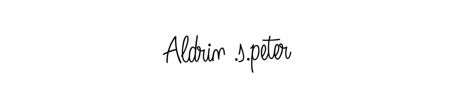 How to make Aldrin .s.peter name signature. Use Angelique-Rose-font-FFP style for creating short signs online. This is the latest handwritten sign. Aldrin .s.peter signature style 5 images and pictures png