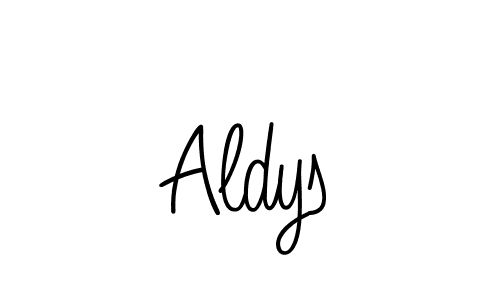 How to Draw Aldys signature style? Angelique-Rose-font-FFP is a latest design signature styles for name Aldys. Aldys signature style 5 images and pictures png