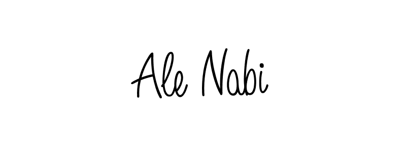 Create a beautiful signature design for name Ale Nabi. With this signature (Angelique-Rose-font-FFP) fonts, you can make a handwritten signature for free. Ale Nabi signature style 5 images and pictures png