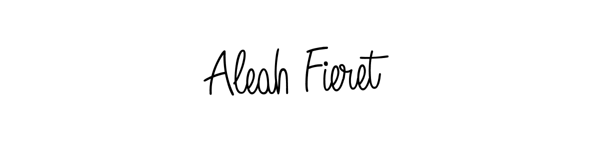 Also we have Aleah Fieret name is the best signature style. Create professional handwritten signature collection using Angelique-Rose-font-FFP autograph style. Aleah Fieret signature style 5 images and pictures png